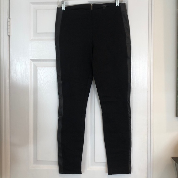 J Crew pants with 100% leather trim - Picture 2 of 7